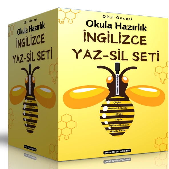 Okul Öncesi Okula Hazırlık İngilizce YAZ-SİL Seti (5 Kitap) ürün görseli 1