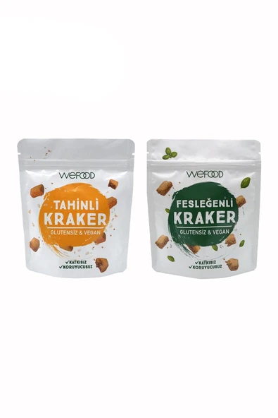 Tahinli Kraker 40 gr+Fesleğenli Kraker 40 gr Tuzlu Atıştırmalık ürün görseli 1