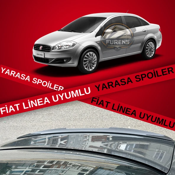 Fiat Linea Bagaj Üstü Yarasa Spoiler Bagaj Çıtası Piano Black ürün görseli 1
