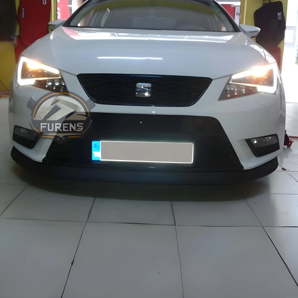 Seat Leon MK3 2013-2020 Uyumlu H lip Esnek Ön Lip 2 Parça Karlık Ön Ek Tampon Altı Dil ürün görseli 1