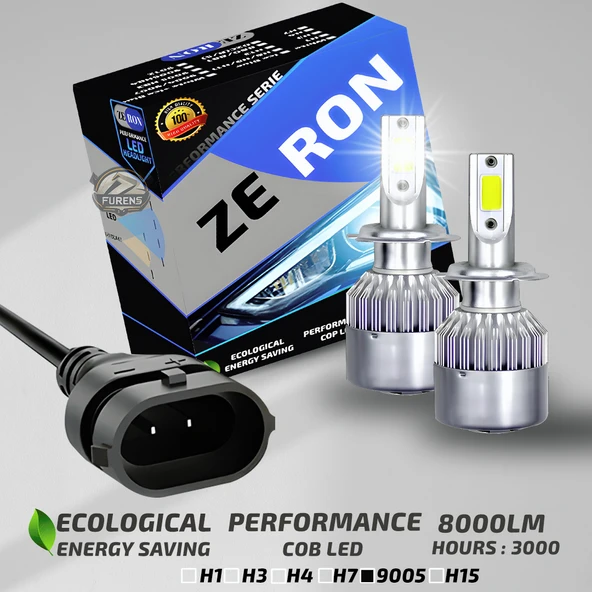 ZERON Performance Series HB3 9005 Led Xenon Şimşek Etkili Led Xenon Led Ampul ürün görseli 1