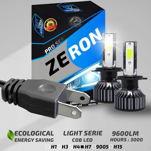 ZERON Pro Series H7 Led Xenon Şimşek Etkili Led Xenon Led Ampul ürün görseli 1