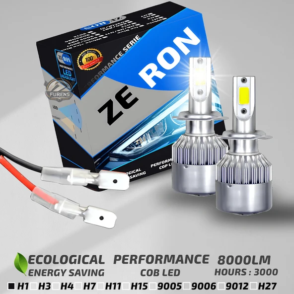 ZERON Performance Series H1 Led Xenon Şimşek Etkili Led Xenon Led Ampul ürün görseli 1