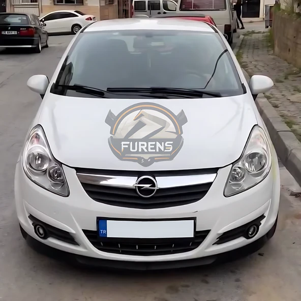 Opel Corsa D 2006-2014 Uyumlu H lip Esnek Ön Lip 2 Parça Karlık Ön Ek Tampon Altı Dil ürün görseli 1