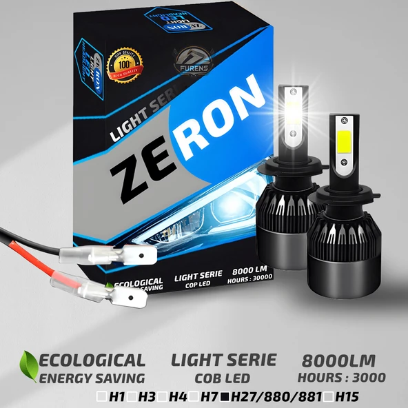 ZERON Light Series H27 Led Xenon Şimşek Etkili Led Xenon Led Ampul ürün görseli 1