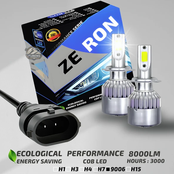 ZERON Performance Series HB4 9006 Led Xenon Şimşek Etkili Led Xenon Led Ampul ürün görseli 1