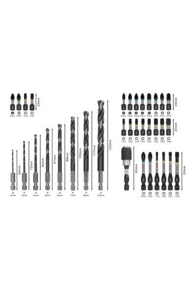 Bosch Pro Impact HSS Set, 35 Parça (U81) - Resim 2