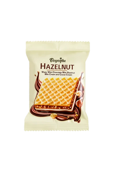 Hazelnut Altı Çikolata Kaplı Fındıklı Kare Gofret 30 Gr*24 Adet ürün görseli 1