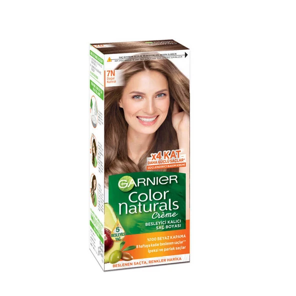 GARNIER COLOR NATUREL SAÇ BOYASI-7N DOĞAL  KUMRAL ürün görseli 1
