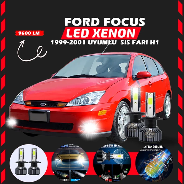 Ford Focus 1 1999-2001 Sis Farı Uyumlu Şimşek Etkili Led Xenon Pro Series H1 ürün görseli 1