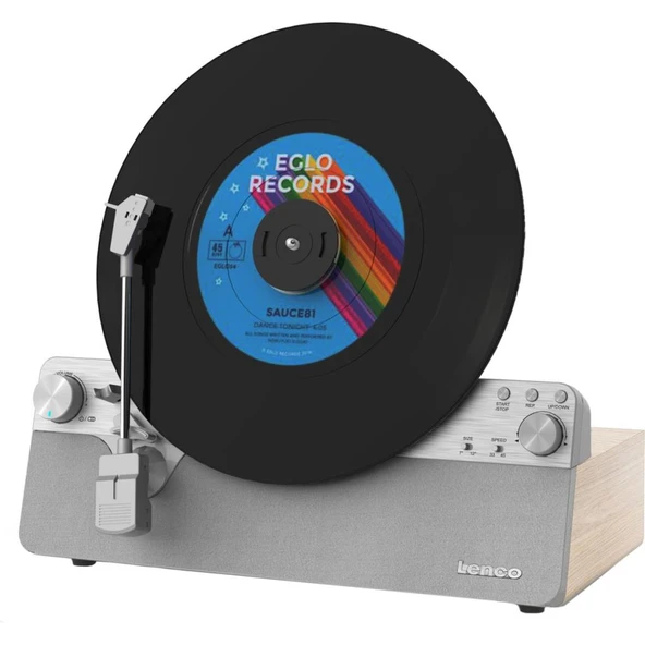 Dikey Plak Çalar LSA-071 Retro Tasarım ve Modern Dahili Hoparlörlü Bluetooth Pikap ürün görseli 1