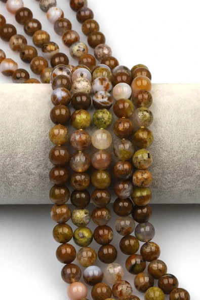 Avustralya Agate Opal Doğaltaş Dizi 8 mm Küre Kesim ürün görseli 1