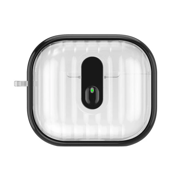 Airpods 4 Kılıf Kenarları Renkli Şeffaf Dilimli Silikon Airbag 40 Kılıf ürün görseli 1
