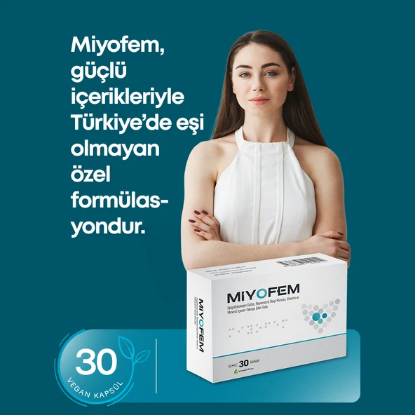 MİYOFEM EGCG, RESVERATROL 30 VEGAN KAPSÜL ürün görseli 1