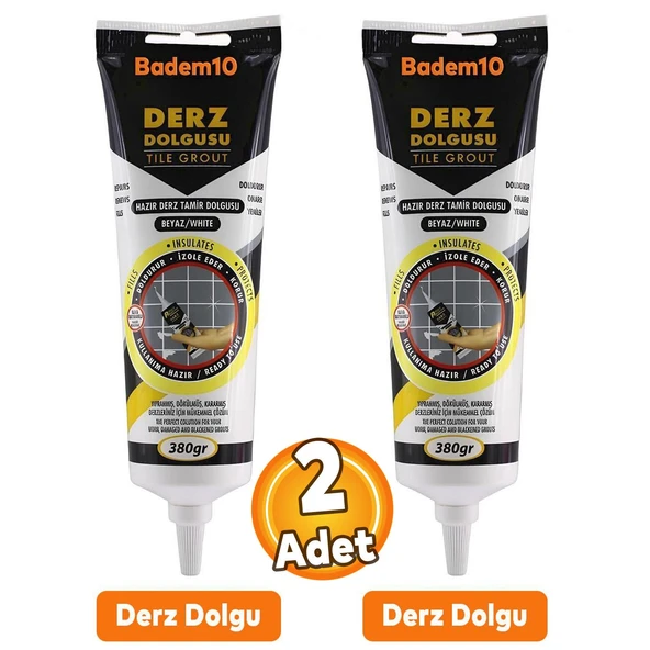 (2 ADET) Fayans Arası Beyaz Hazır Derz Boyama Dolgusu ürün görseli 1