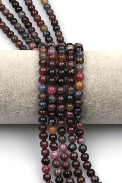 Yakut-Safir Doğaltaş Dizi 6 mm Küre Kesim ürün görseli 1