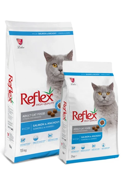 Reflex Somonlu & Hamsili Yetişkin Kedi Maması 2 kg ürün görseli 1