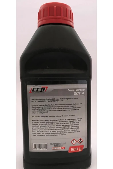 Fren Hidrolik Yağı Dot 4 Brake Fluıd 500gr - Resim 2
