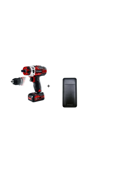 Einhell TE-CD 12/1 X-Li (1x2,0Ah) Akülü Vidalama - 4513592 + Akdeniz Taşınabilir Şarj Cihazı (Model: S125Q) ürün görseli 1