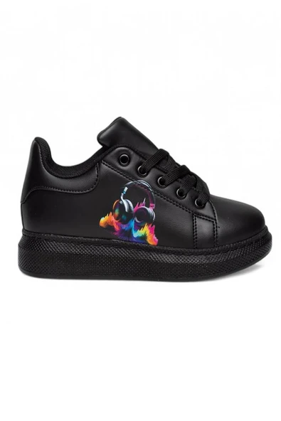 Celira Mdl Siyah Günlük Kız Çocuk Sneaker Spor Ayakkabı ürün görseli 1