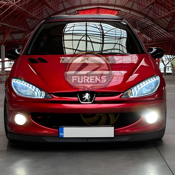 Peugeot 206 206+ 1998-2012 Uyumlu H lip Esnek Ön Lip 2 Parça Karlık Ön Ek Tampon Altı Dil ürün görseli 1