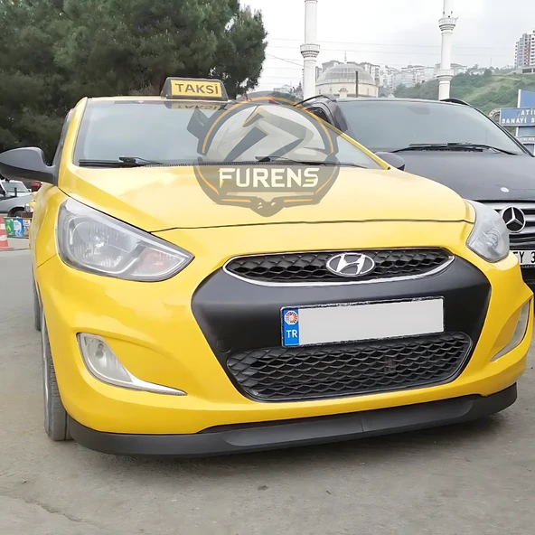 Hyundai Accent Blue 2011-2018 Uyumlu H lip Esnek Ön Lip 2 Parça Karlık Ön Ek Tampon Altı Dil ürün görseli 1