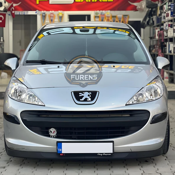 Peugeot 207 2006-2014 Uyumlu H lip Esnek Ön Lip 2 Parça Karlık Ön Ek Tampon Altı Dil ürün görseli 1