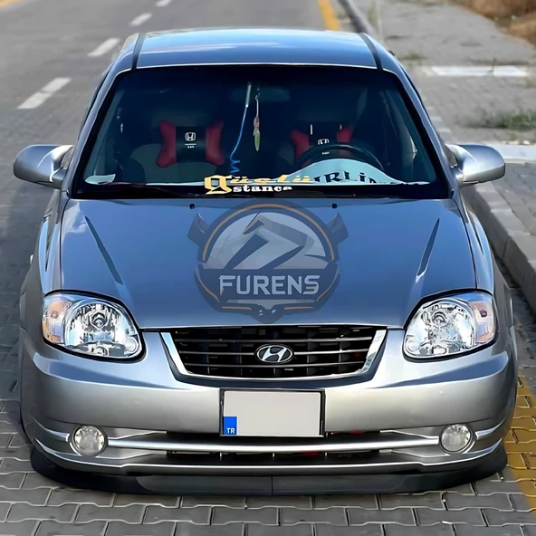 Hyundai Accent Admire 2000-2006 Uyumlu H lip Esnek Ön Lip 2 Parça Karlık Ön Ek Tampon Altı Dil ürün görseli 1