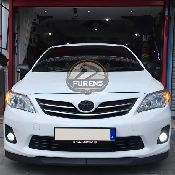 Toyota Corolla E140 2006-2012 Uyumlu H lip Esnek Ön Lip 2 Parça Karlık Ön Ek Tampon Altı Dil ürün görseli 1