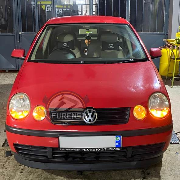 Volkswagen Polo 4 2002-2008 Uyumlu H lip Esnek Ön Lip 2 Parça Karlık Ön Ek Tampon Altı Dil ürün görseli 1