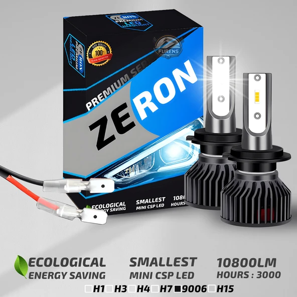ZERON Premium Series HB4 9006 Led Xenon Şimşek Etkili Led Xenon Led Ampul ürün görseli 1