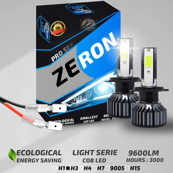 ZERON Pro Series H3 Led Xenon Şimşek Etkili Led Xenon Led Ampul ürün görseli 1