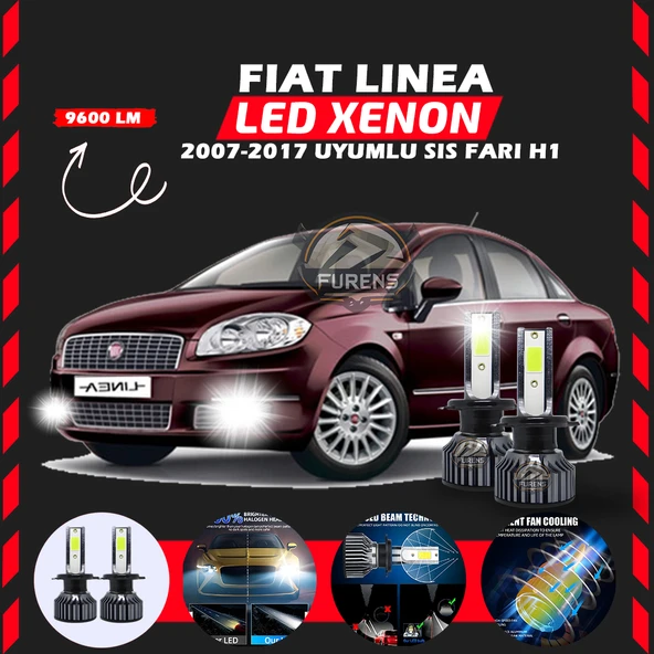 Fiat Linea 2007-2017 Sis Farı Uyumlu Şimşek Etkili Led Xenon Pro Series H1 ürün görseli 1