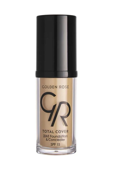 Golden Rose Total Cover 2in1 Foundation&concealer No: 21 Light Yellow Beige - Fondöten&kapatıcı - 8691190963811 ürün görseli 1