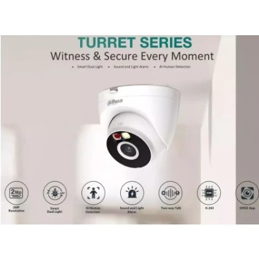 Dahua T4A-PV Dome 2K 4 MP Gece Görüşlü IP Wi-Fi Güvenlik Kamerası ürün görseli 1