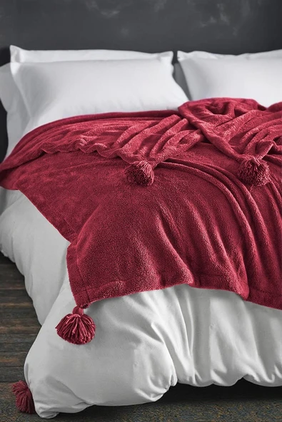 Puffy Wellsoft Battaniye - Bordo - 160 x 200 cm ürün görseli 1