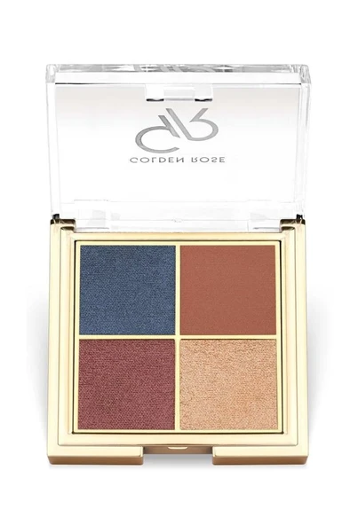 Golden Rose Quattro Eyeshadow Palette No: 03 Blue Charm - Far Paleti - 8691190516215 ürün görseli 1