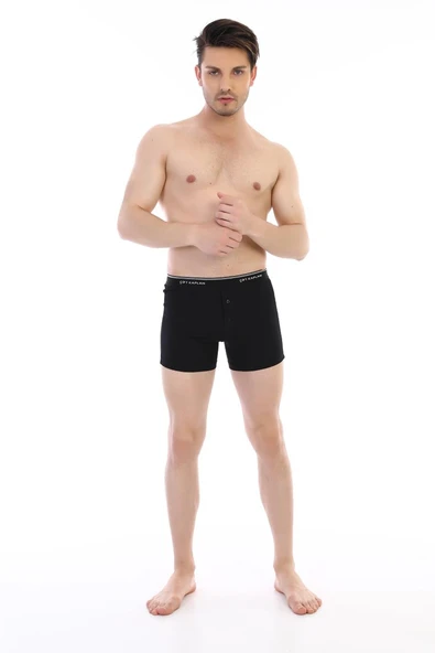Erkek Elastanlı Biyeli Siyah Boxer Şort 880 ürün görseli 1
