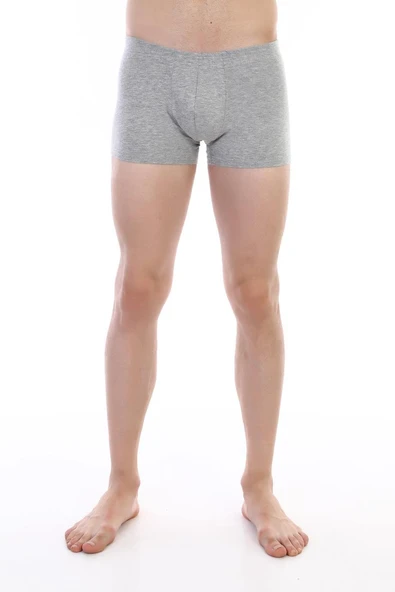 Erkek Elastanlı Gri Boxer 810 - Resim 5