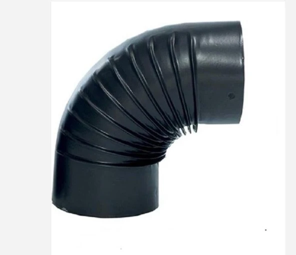 0,40 MM MAT SİYAH SOBA BORUSU DİRSEK ürün görseli 1