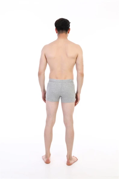 Erkek Elastanlı Biyeli Gri Boxer 850 - Resim 6