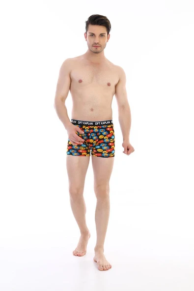 Erkek Renkli Emoji Desenli Dijital Boxer 796 ürün görseli 1