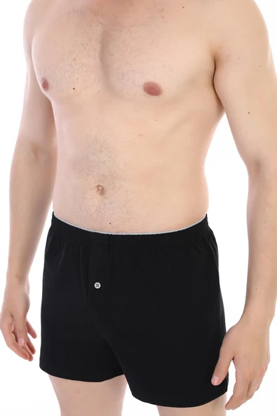 Erkek Penye Siyah Boxer 805 - Resim 7