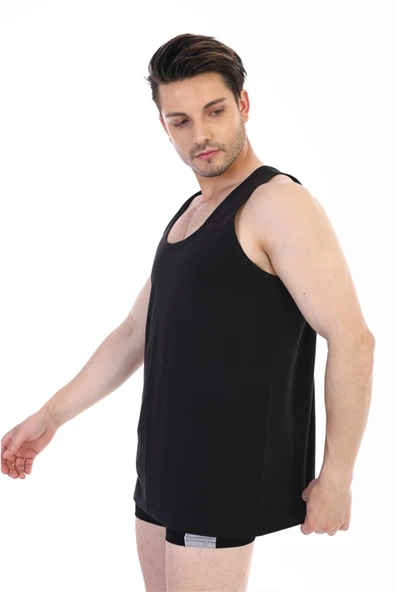 Erkek Süprem Siyah Atlet 770 - Resim 2