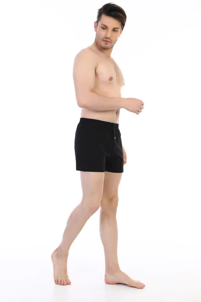Erkek Penye Siyah Boxer 805 - Resim 4