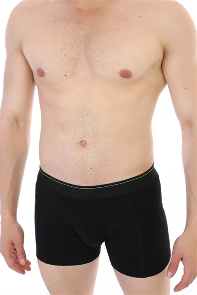 Erkek Elastanlı Siyah Boxer 889 - Resim 9
