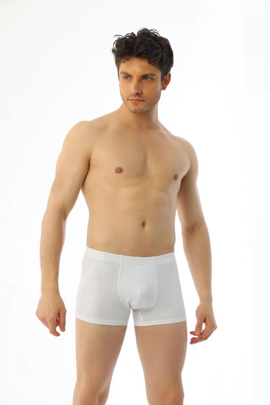 Erkek Elastanlı Beyaz Boxer 810 ürün görseli 1