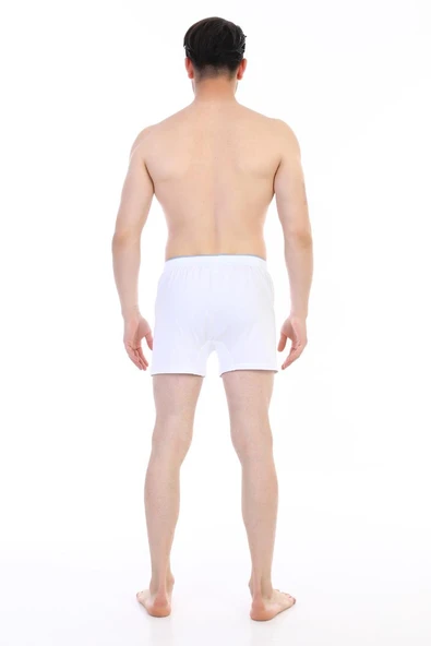 Erkek Penye Beyaz Boxer 805 - Resim 6