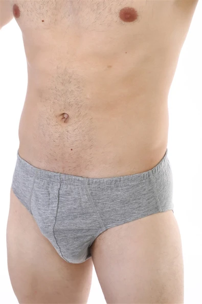 Erkek Süprem Gri Melanj Slip 741 - Resim 5