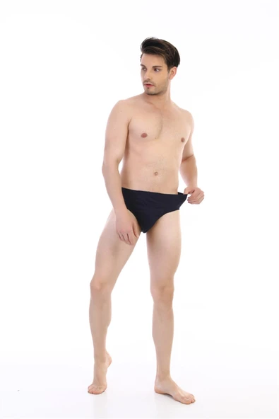 Erkek Süprem Lacivert Slip 741 - Resim 2